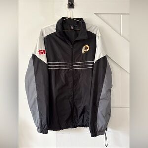 Washington Redskins Reebok NFL Full Zip  Windbreaker Jacket XL Football Sporty
